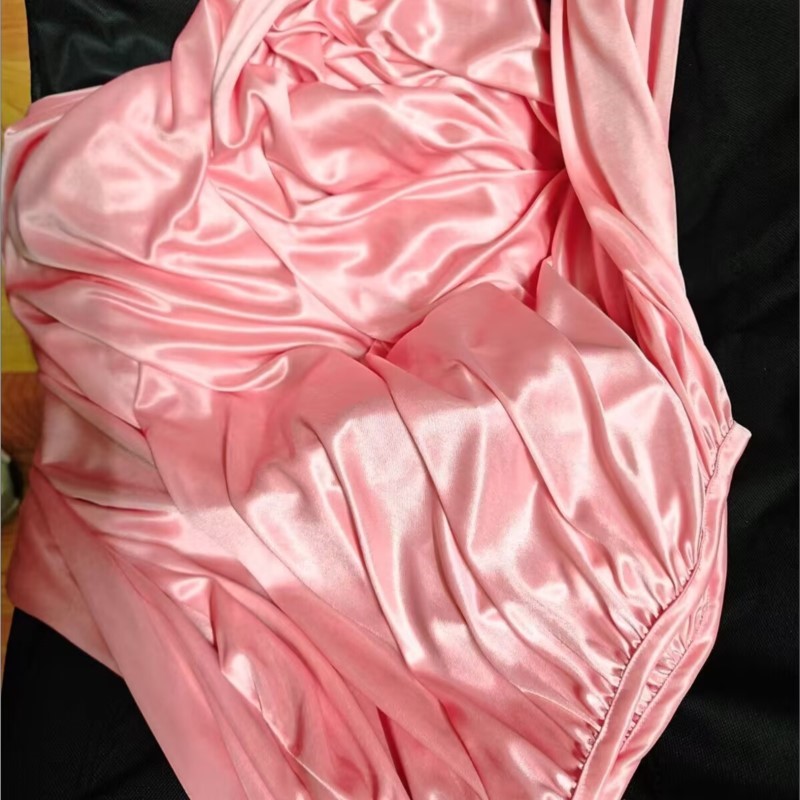 Robe Silk Women - Глянцевый шелковый халат с поясом, унисекс,
