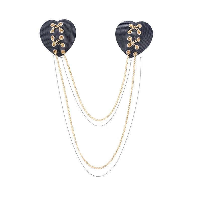 Nipple Cover Pasties - Многоразовые цепные накладки на соски, сексуальный