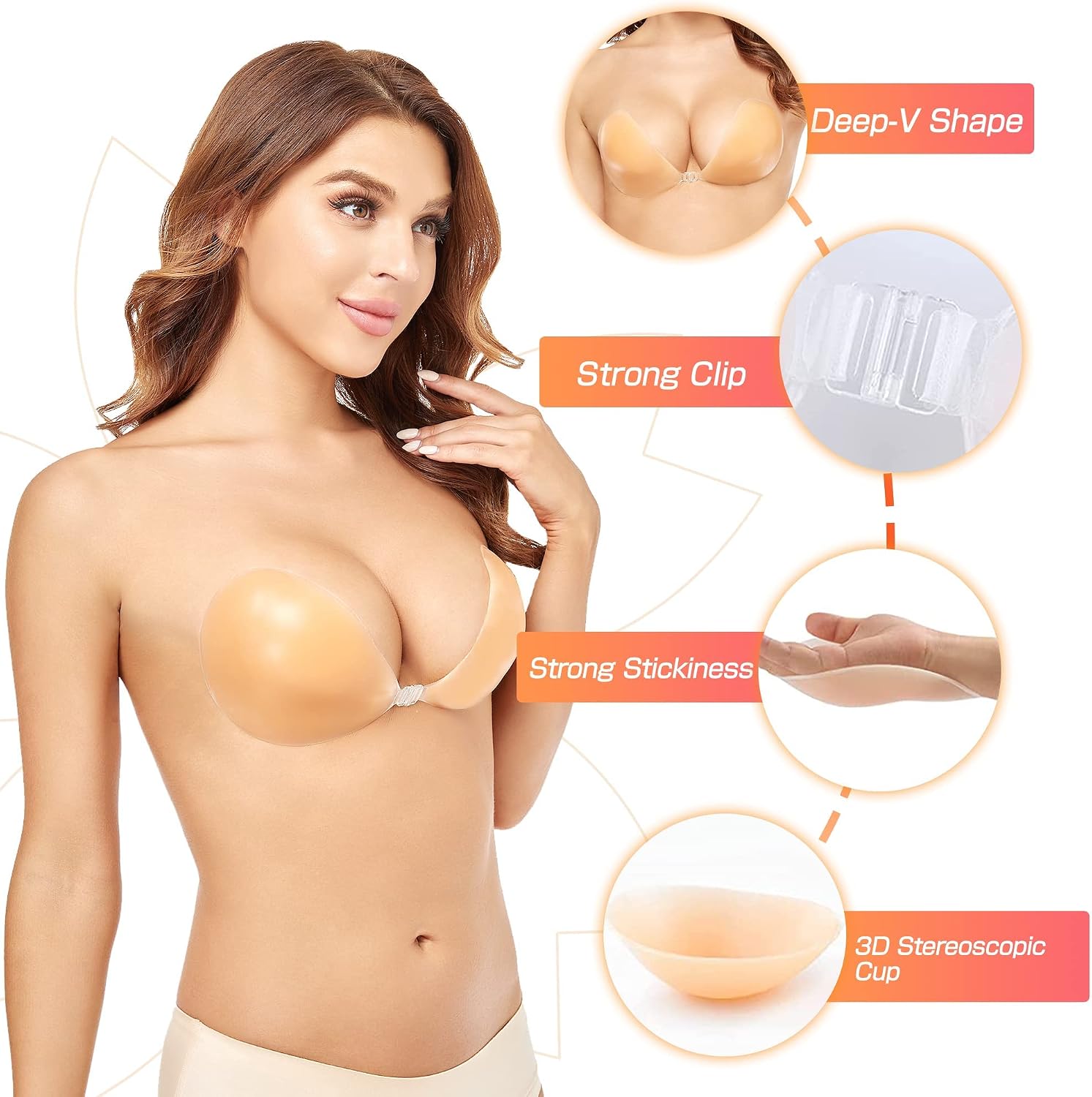 Бюстгальтер-пуш-ап без косточе – обзор и цена Strapless Bra Backless